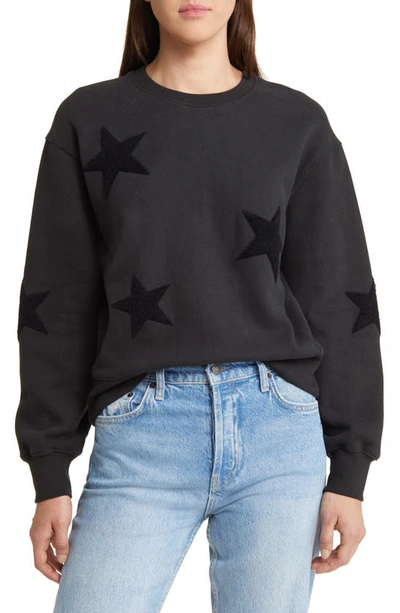 Rails Sonia Star Crewneck Sweatshirt In Black