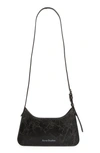 ACNE STUDIOS MINI PLATT CRACKLE LEATHER SHOULDER BAG