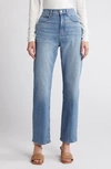 Madewell The Tall Longline Straight Leg Jeans In Rondell Wash