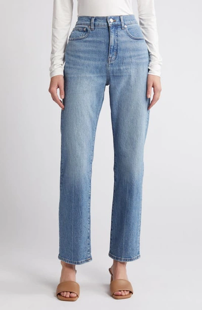 Madewell The '90s Creased High Waist Straight Leg Jeans In Rondell Wash