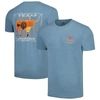 Image One Light Blue Texas Longhorns State Scenery Comfort Colors T-shirt In Light Blue
