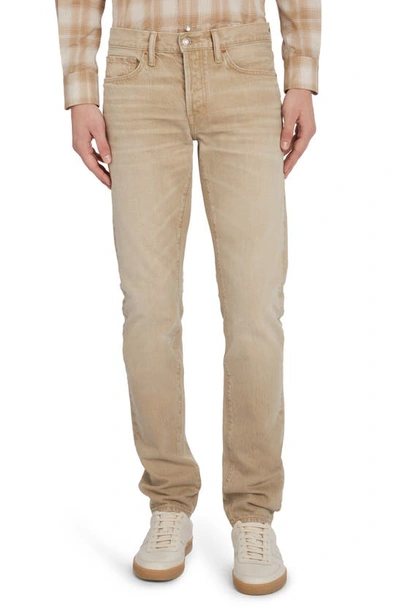 Tom Ford Slim-fit Straight-leg Jeans In Neutrals