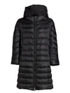 Max Mara Women's 'the Cube' Noveca Black Reversible Down Coat In Black