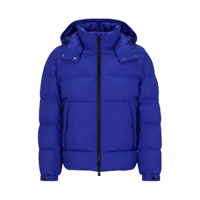 Hugo Boss Corbinian Water Repellent Puffer Jacket In Dark Purple
