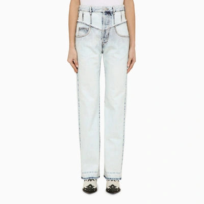 ISABEL MARANT ISABEL MARANT LIGHT BLUE COTTON DENIM JEANS