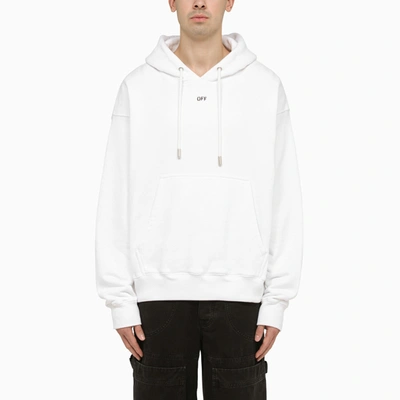 OFF-WHITE OFF WHITE™ WHITE SKATE HOODIE WITH OFF LOGO