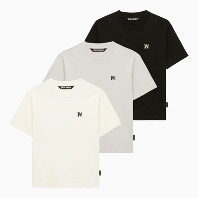 Palm Angels Pack Of 3 Monogram T Shirts In Multicolor