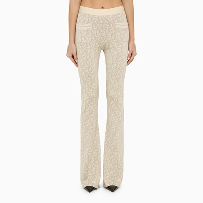 PALM ANGELS PALM ANGELS VISCOSE TROUSERS WITH LOGO