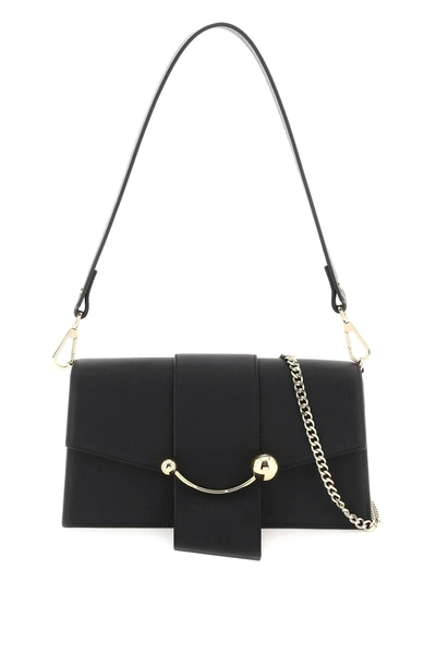 STRATHBERRY STRATHBERRY 'MINI CRESCENT' LEATHER BAG
