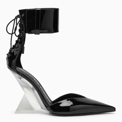 Attico Black Pump Morgan With Ankle Strap