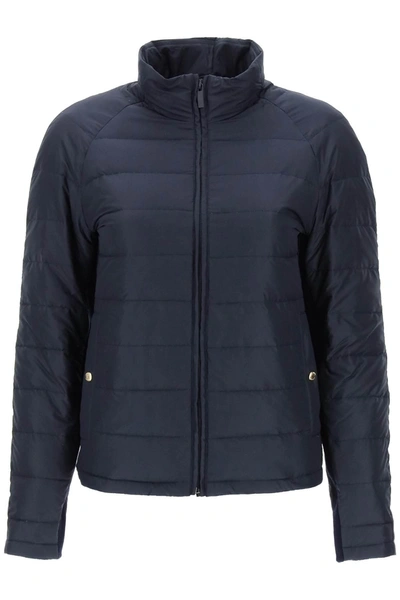 Thom Browne Zipped-up Padded Jacket In Navy