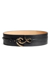 Sam Edelman Corset Belt In Black