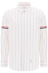Thom Browne Vertical-stripe Pattern Cotton Shirt