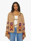 ALIX OF BOHEMIA WESTERN BLANKET JACKET DUNE IN TAN, SIZE LARGE