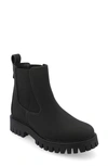 Journee Collection Medium And Wide Width Womens Alara Chelsea Pull On Bootie In Black