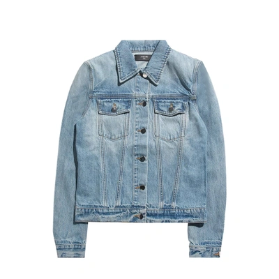 Amiri Cotton Denim Jacket In Blue
