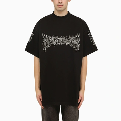 Balenciaga Darkwave T-shirt Oversized In Black