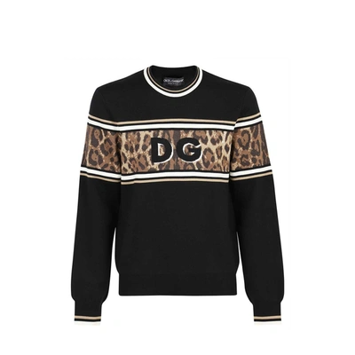 Dolce & Gabbana Dg Jumper In Black