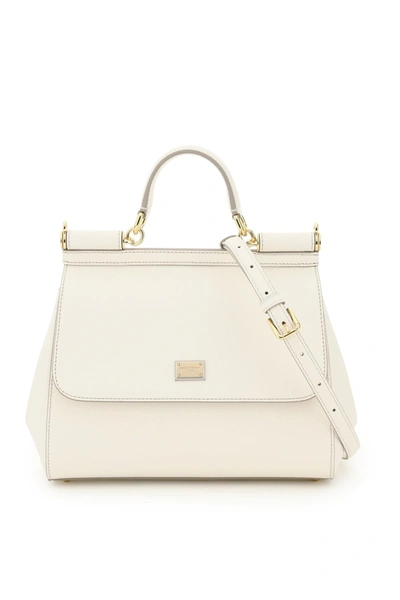 Dolce & Gabbana Sicily Handbag Mini In White