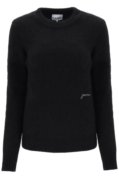 Ganni Black Alpaca Blend Sweater