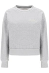 Isabel Marant Shad Sweatshirt With Logo Embroidery In Gray