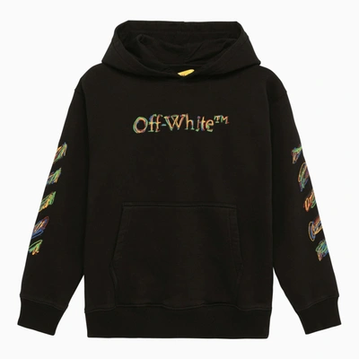 Off-white Kids' Off White™ Black Cotton Sweatshirt With Sketch Logo