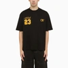Off-white Ow 23 Skate Cotton T-shirt In Black/gold