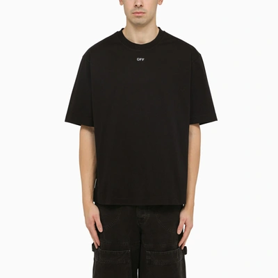 Off-white Black Skate T-shirt With Off Logo