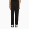 Palm Angels Curved Logo Track Pants In Black