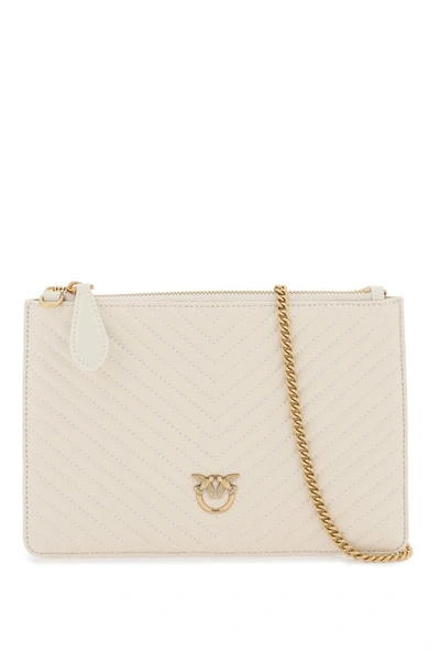 Pinko Classic Flat Love Bag Simply In White