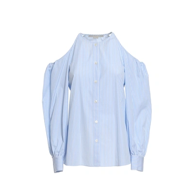 Stella Mccartney Striped Blouse In Blue