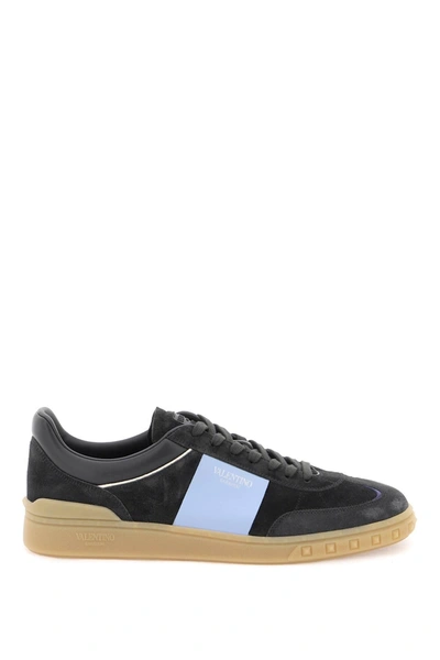 Valentino Garavani Upvillage Leather Sneakers In Beige