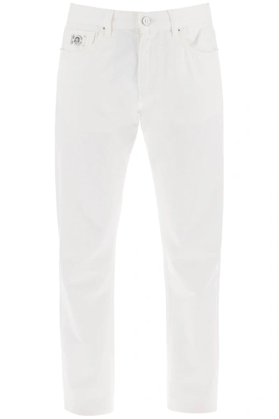 Versace Taylor Fit Jeans In White