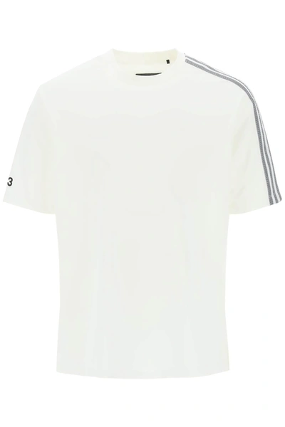Y-3 3-stripes Crew-neck T-shirt In White