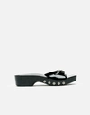 Re/done Scholl Clog Sandal In Black Patent