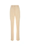 Nanushka Pantalone Felina In Raso Crema Donna In Yellow