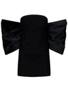 Monot Corset Bow Dress In Nero