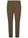 Dondup Slim Fit Chino Trousers In Marrone