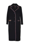 Etro Three-buttoned Coat In Black