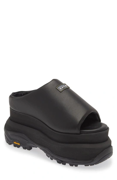 SACAI PADDED WEDGE SLIDE SANDAL