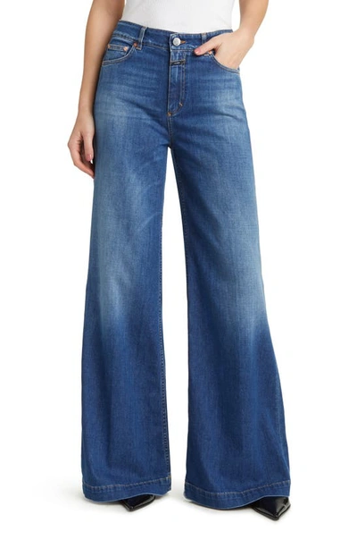 Closed Mid-rise Wide-leg Jeans In Blue