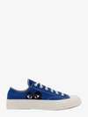 Comme Des Garçons Play X Converse Canvas Low-top Sneakers In Blue
