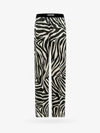 Tom Ford Zebra-print Silk-blend Satin Straight-leg Pants In Multicolor