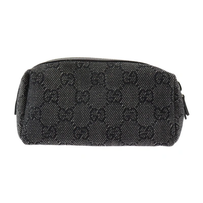 Gucci Gg Canvas Black Canvas Clutch Bag ()