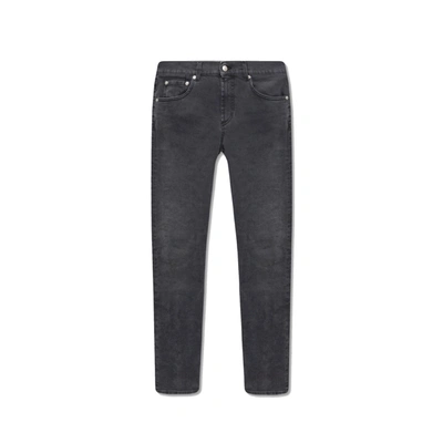 Alexander Mcqueen Cotton Denim Jeans Men In Black