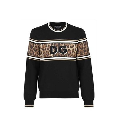 Dolce & Gabbana Dg Sweater In Black