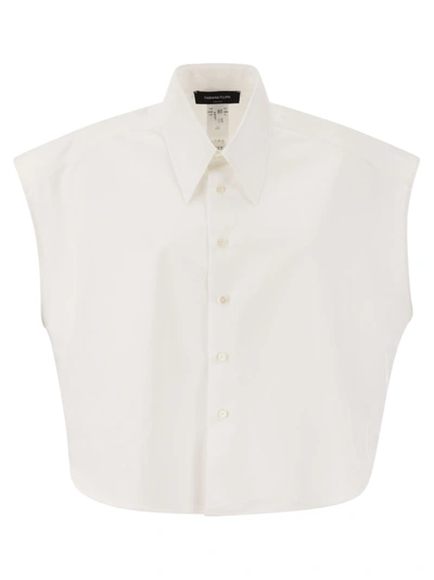 Fabiana Filippi Cotton Poplin Shirt In White