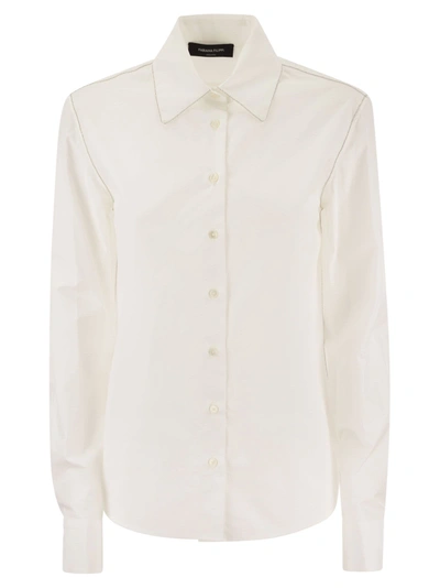 Fabiana Filippi Cotton Poplin Shirt In White
