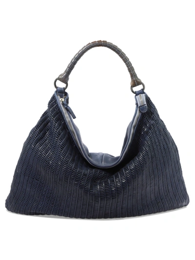 Reptile's House "lune" Shoulder Bag In Blue