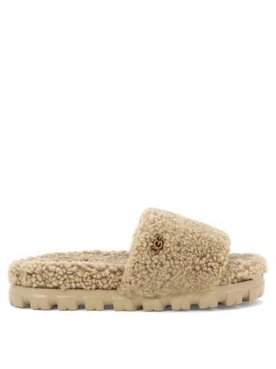 Ugg "cozetta Curly" Sandals In Beige
